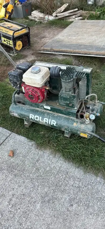 rolair gas compressor, bought 2023, serviced early 2025, View more