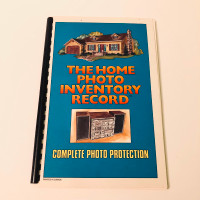 Vtg The Home Photo Inventory Record Book Log Insurance Ledger