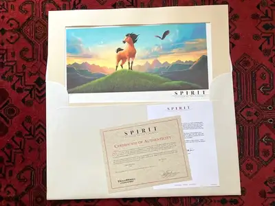 Limited Edition Dreamworks SPIRIT Numbered Lithograph 10x20", View more