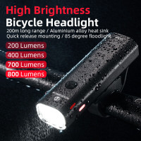 Bike Light Rainproof USB Rechargeable LED 2000mAh MTB Front Lamp