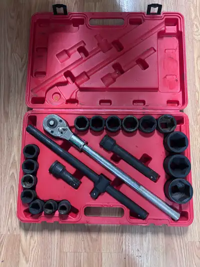 Vevor 20 pcs 3 1/4 ins Impact Socket Set., View more