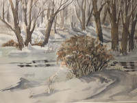 Original Watercolor by Known Artist, Fay Sproule PRICE REDUCED