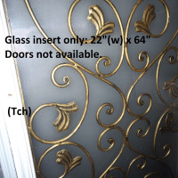 Door Inserts- Full Lite, Lead, Bevelled and/or Etched Glasses
