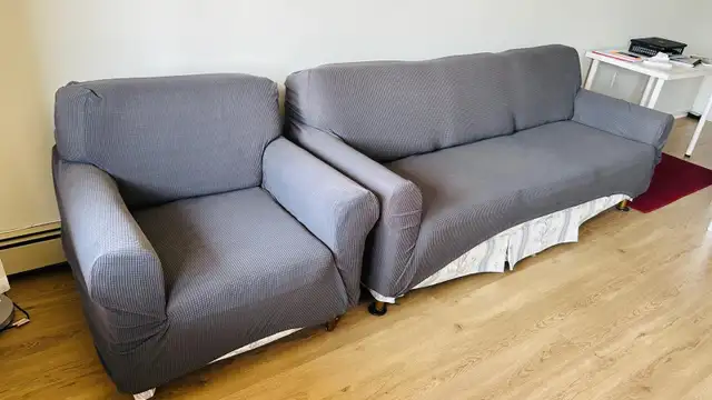 Urgent moving sale- sofa set with cover in Couches & Futons in City of Halifax - Image 3