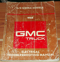 1988 C/K GMC TRUCK SIERRA Electrical Service Manual