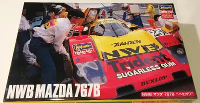 a limited edition Hasegawa 1/24 Mazda 767B NWB model. Item is still sealed inside and never opened....