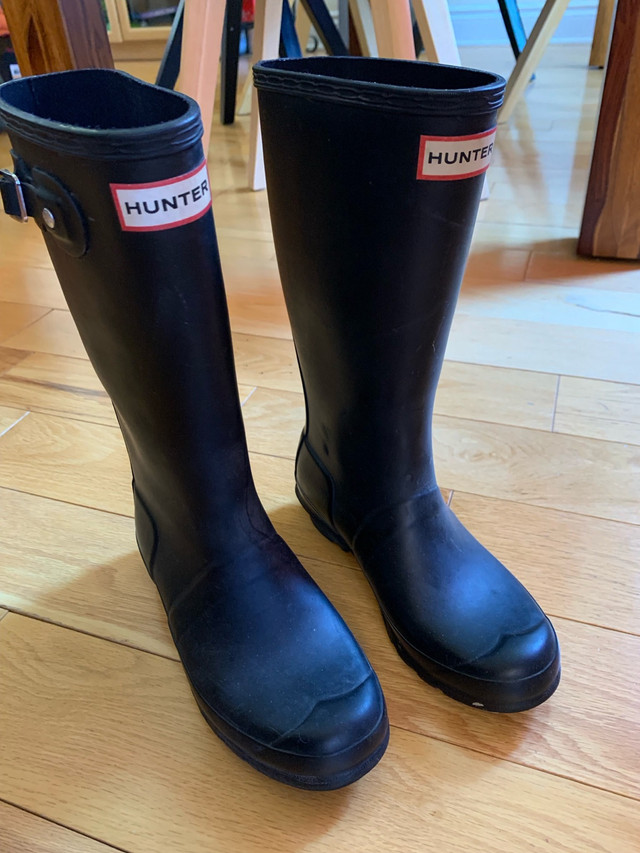 Hunter rain boots size 3-4 US junior (34EU) dans Enfants et jeunesse  à Ville de Montréal - Image 2