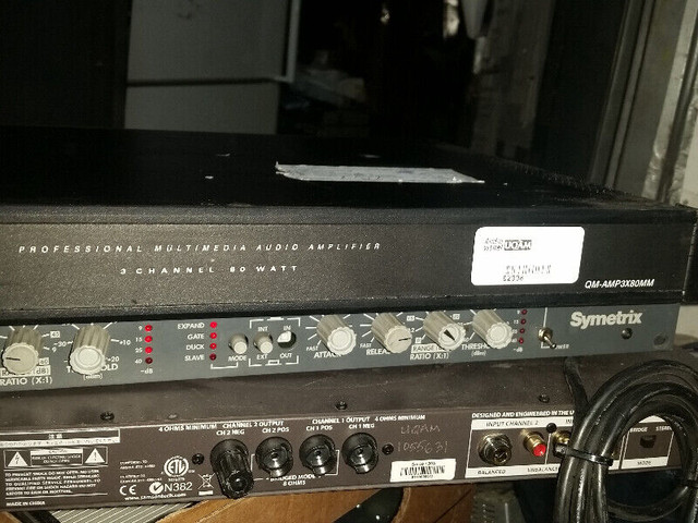 CRESTRON QM-AMP3X80MM 3-Channel 80-Watt Multimedia Audio Power A dans Autre  à Ville de Montréal