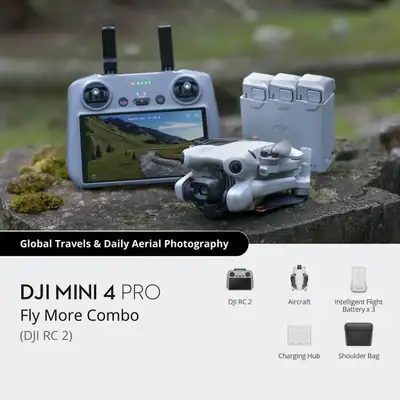 DJI Mini 4 Pro WIDE Lens & ND-PL filters Drone FlyMore Combo RC2, View more