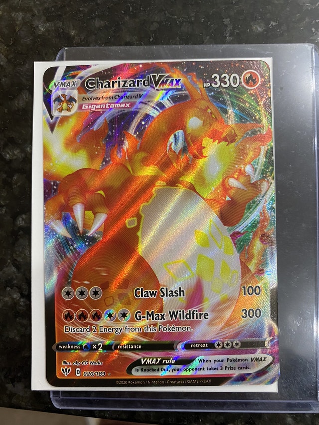 Charizard Vmax Pokemon card nm ko Arts & Collectibles Calgary Kijiji