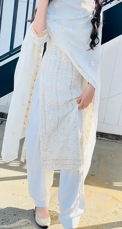 Off-White Shalwar Kameez Suit, View more