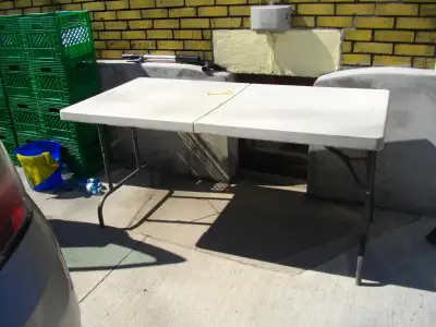 60 x 30 inch folding table, View more