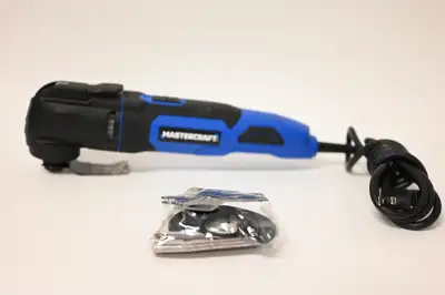 Mastercraft 2.5A Variable Speed Oscillating Multi-Tool with Accessory Blade & Sanding model 054-7281...