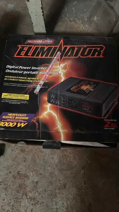 I'm offering a barely used MotoMaster Eliminator 3000W Digital Power Inverter, perfect for providing...