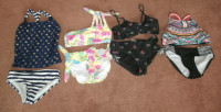 Girl's Bathing Suits, Size 7/8