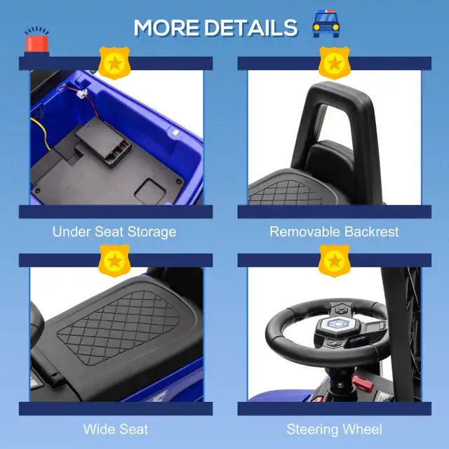 Kids Ride On Sliding Car with Hidden Under Seat Storage, Ride On in Toys in Markham / York Region - Image 8