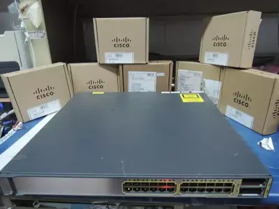 USED Cisco WS-C3750E-24TD-S Port Gigabit Layer 3 Switch,, View more
