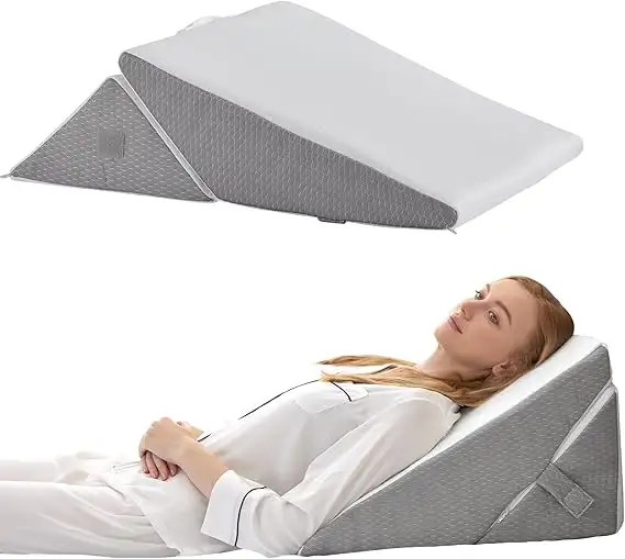 Bedluxe Adjustable Wedge Pillow Set – Orthopedic Memory Foam in Bedding in St. Catharines - Image 2