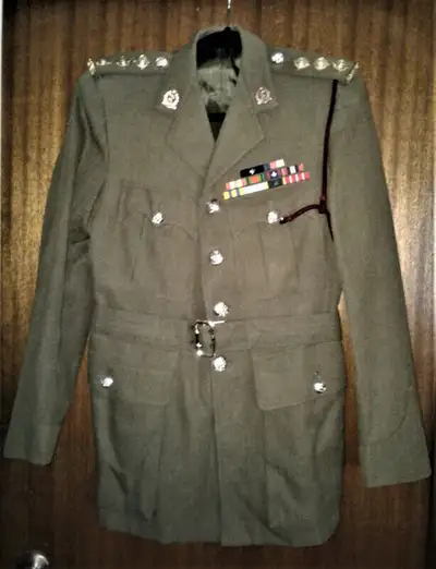 1958 Royal Canadian Army ( Captains ) Khaki Uniform, from the Royal Canadian Army Medical Corps, wit...