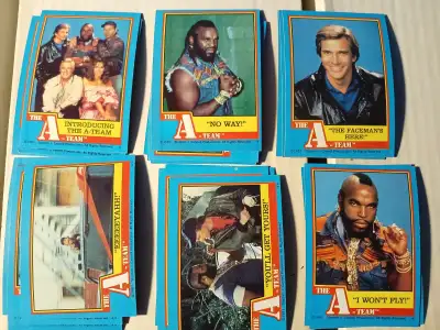 The A-Team 1983 Original T.V.  Series Trading Cards, View more
