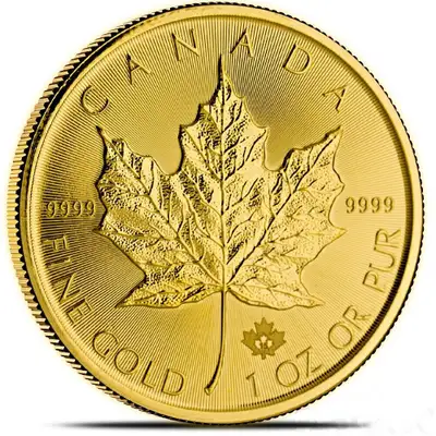 1 OZ OR PUR .9999 FEUILLE D’ÉRABLE MONNAIE ROYALE CANADIENNE 1 OZ MAPLE LEAF PURE GOLD COIN - ROYAL...