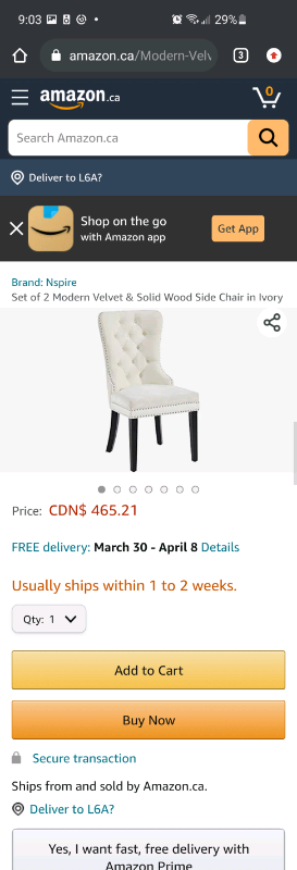Modern Velvet and Solid Wood Chair for sale, View more