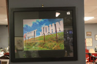 Saint John sign pic, framed