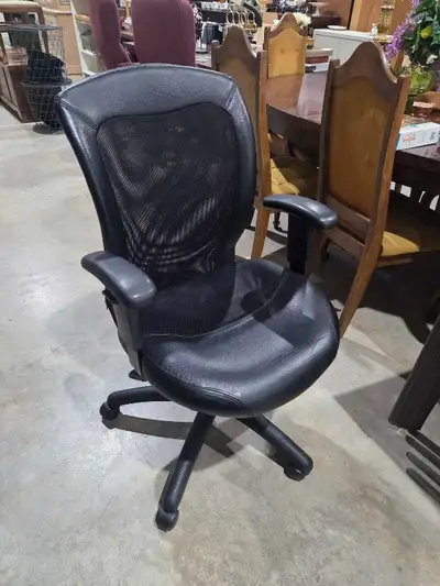 Leather Office Chair with Mesh Back, View more