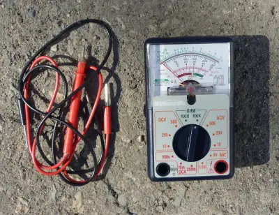 Mastercraft pocket sized meter with both probes. This style can measure voltage and current without...