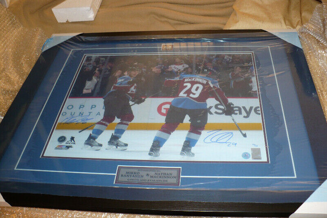 Nathan MacKinnon & Mikko Rantanen Dual Signed Colorado Avalanche in Arts & Collectibles in Mississauga / Peel Region