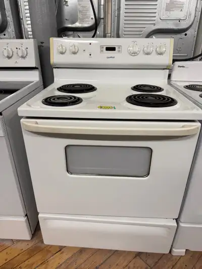  moffat White coil top stove, View more