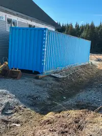 40 foot wired c can on a skid