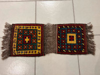 Small Handmade Vintage Persian Kilim Rug (27x27cm) (10.6"x10.6")