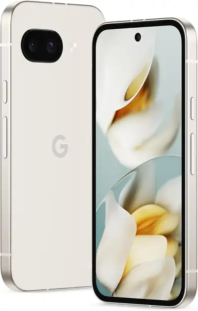 Google Pixel 9a Smartphone - Porcelain w/Case - SEALED, UNOPENED, View more
