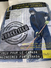 ForceField Polypropylene Disposable Coveralls (4 Suits for $20)