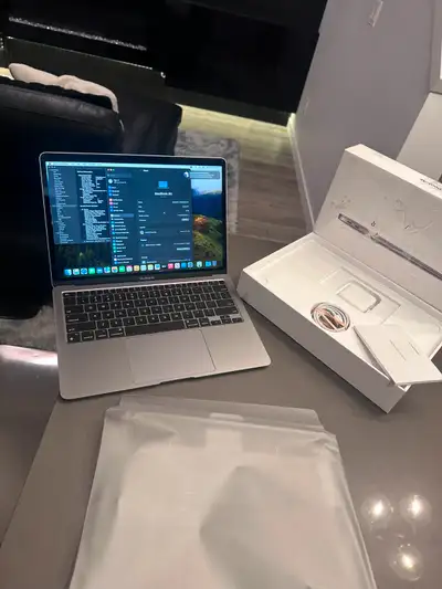 2020 Apple Macbook Air Space Grey- M1/ English  100% Batt Health, View more