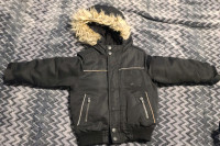 Canadian Black Winter Jacket - Boys - Size 3T