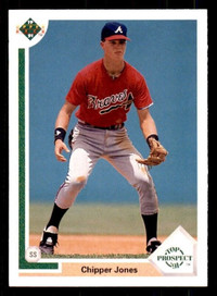 CHIPPER JONES ... 1991 Upper Deck ROOKIE ... UNGRADED + 2 GRADED