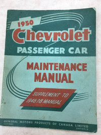 1950 Chevrolet Maintenance Manual
