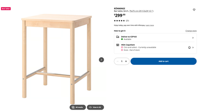 Ikea Bar Table, View more