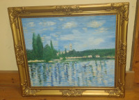 Vintage Contemporary Monet Style Painting