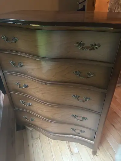 Vintage French Provincial Dresser & Highboy Set – Made in Canada, View more