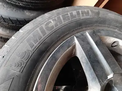 ****Price is for the whole set of 4 wheels & tires. CHROME WHEELS ARE PERFECT!!! NO Curb rash or Put...