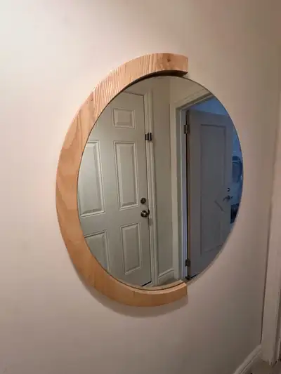 wood wall mirror , View more