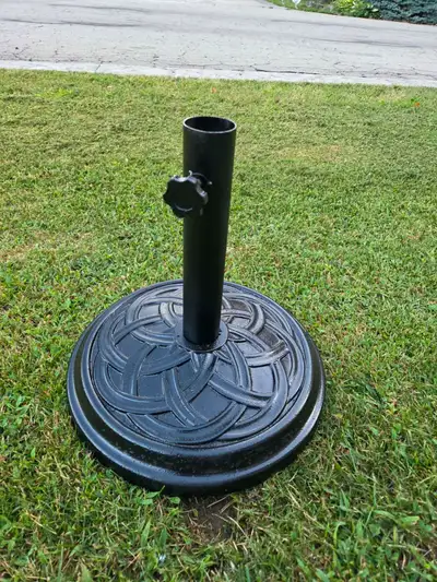 Concrete Patio Umbrella Base – $30 FIRM, View more