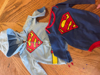 12-18 month super man onesie and hoodie