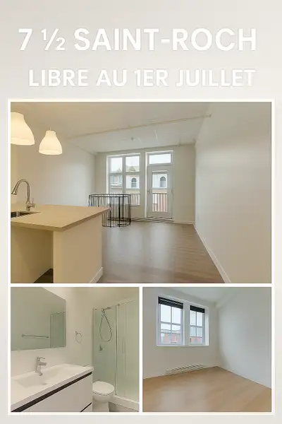 Cessation de bail – Grand 7 ½ sur 2 étages – Libre 1er Juillet