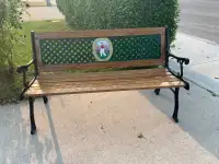 Golfer Garden Bench 
