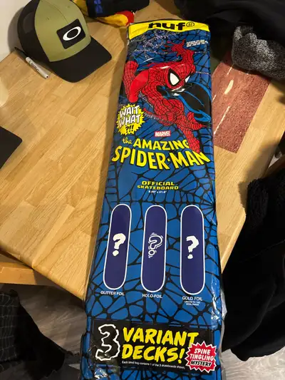 skateboard Huf Spider-Man blind bag 301 back, View more