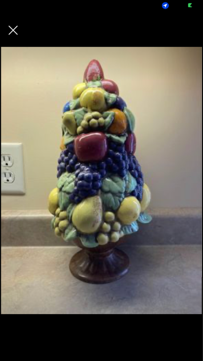 Vintage Large Ceramic Fruit Bowl Centre-piece dated 1973., View more
